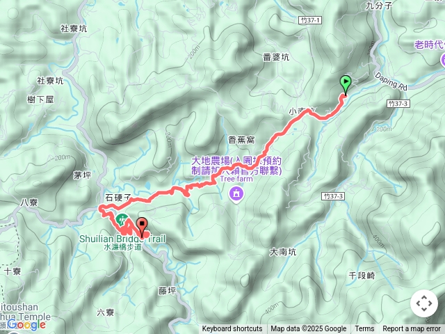 石硬子古道水濂橋步道預覽圖