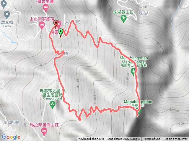 馬那邦山-上湖登山口（小O)