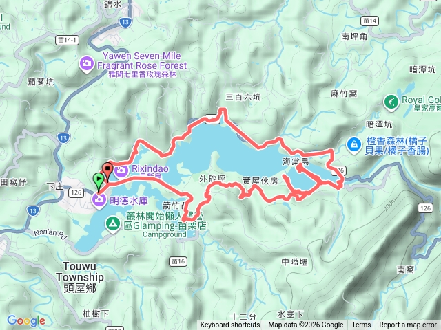 明德水庫環湖預覽圖