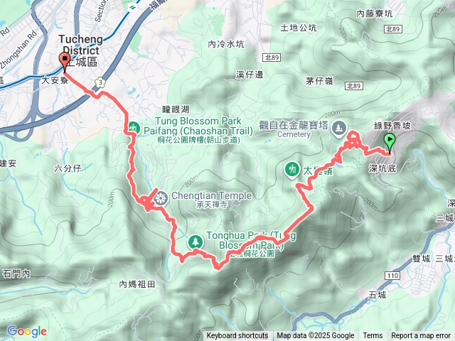 2025-1205造鎮-文筆山-山中湖-太極嶺-五城山-天上山-桐花公園-承天禪寺-永寧捷運站預覽圖