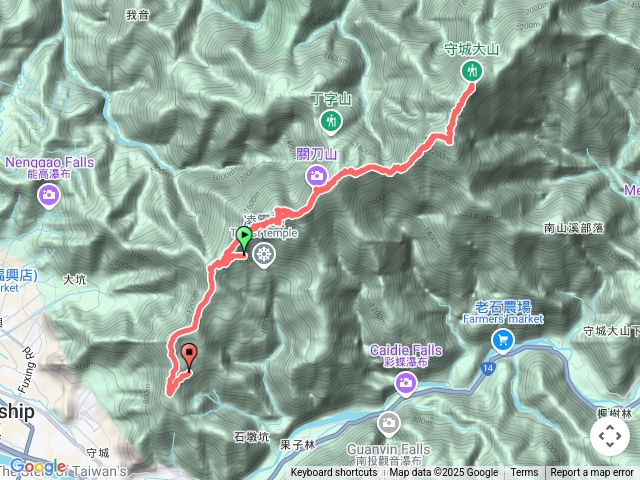 2025.02.28 埔里 守城大山 (凌霄殿林道 關刀山 關刀山東峰 守關山 守城大山 關刀山西峰 西關刀山北峰 西關刀山主峰 西關刀山南峰 石坑路)預覽圖