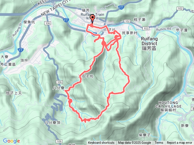 2025-01-14瑞芳保女廟瑞慈宮八分山八分寮古道八分寮頂山蛇子崙山O行