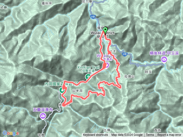 啦卡登山步道、大刀山預覽圖