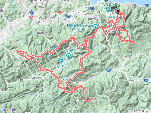 2019 TNF100野跑路線(100公里組)