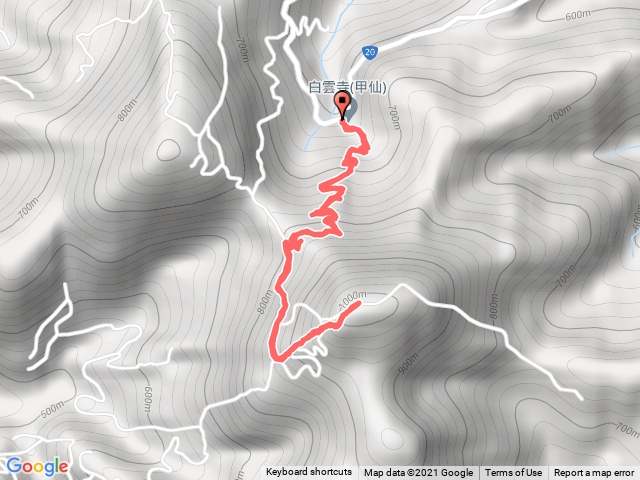 20210920白雲山（白雲寺起登來回）