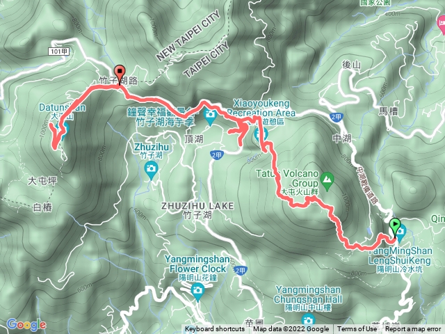 陽明山東西縱走（冷水坑=大屯山=鞍部登山口）
