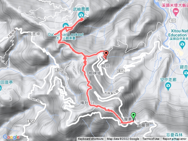 2022.10.31溪頭九連峰-武岫農場