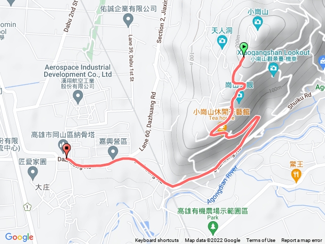 小崗山下山