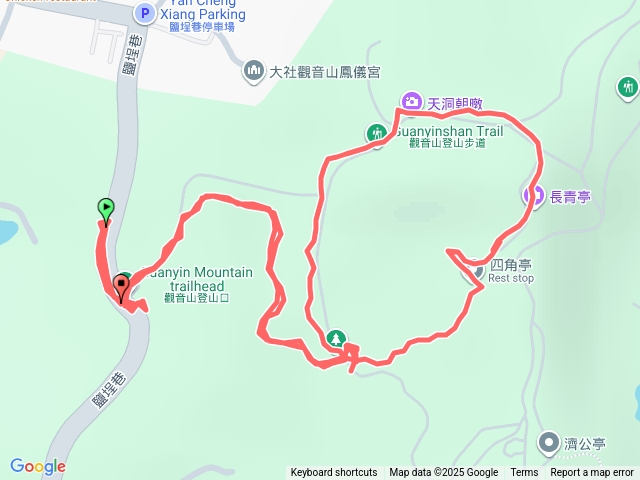 觀音山(鹽埕巷上高速尾休息站、三角點、長青亭、四腳亭)預覽圖