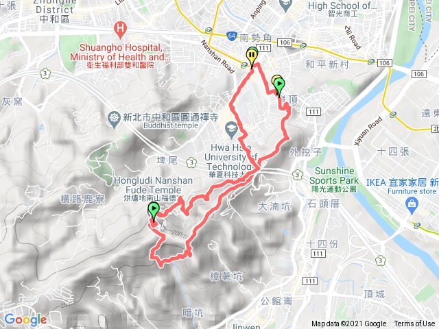 外挖子山烘爐地南山福德宮