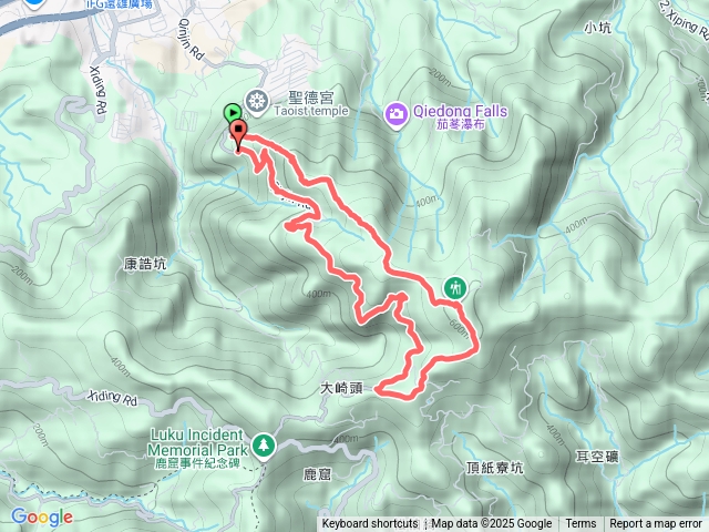 大尖山-四分尾山-紙寮山O圈
