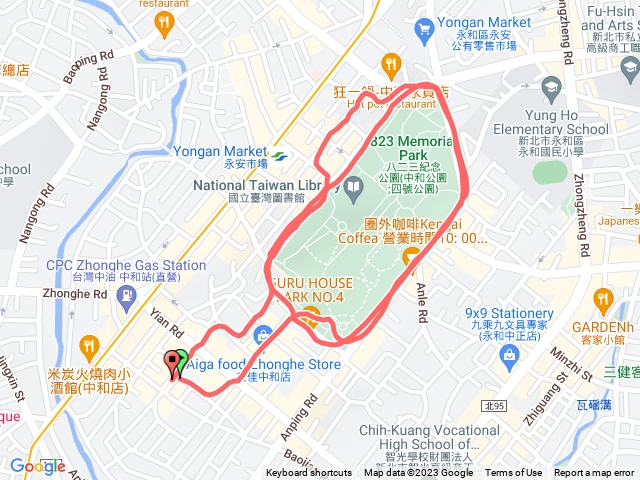 112/6/19-中和四號公園慢跑