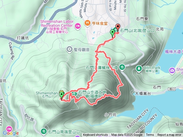 桃園石門山北端入口預覽圖