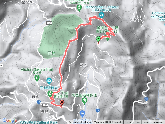 嘉義大凍山→霹靂山→樂野山預覽圖