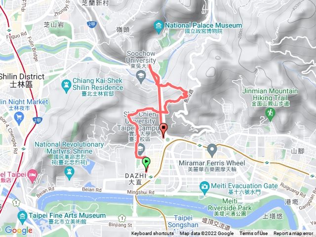 TRIP202211301235-顯成-信義週三-實踐大學-文間山-東吳大學