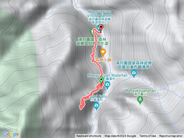 滿月圓東滿步道上