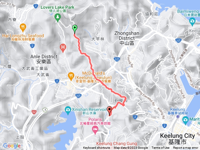 大武崙山到三角嶺山下定國山回市區搭車1815回台北