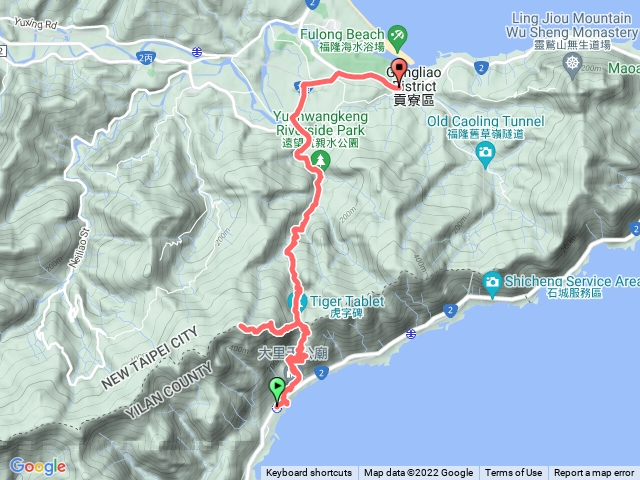 草嶺古道大里至福隆