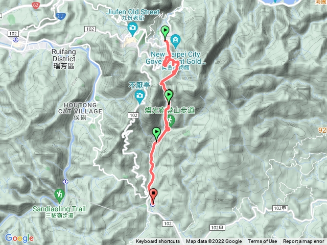 金瓜石地質公園，貂山古道，牡丹車站