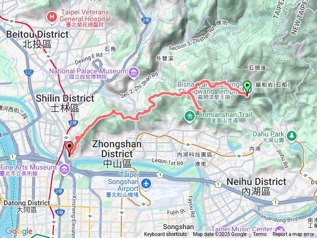 【任務一】2025臺北大縱走臺北大縱走第五段：捷運劍潭站至碧山巖（劍潭支線）20251108143956