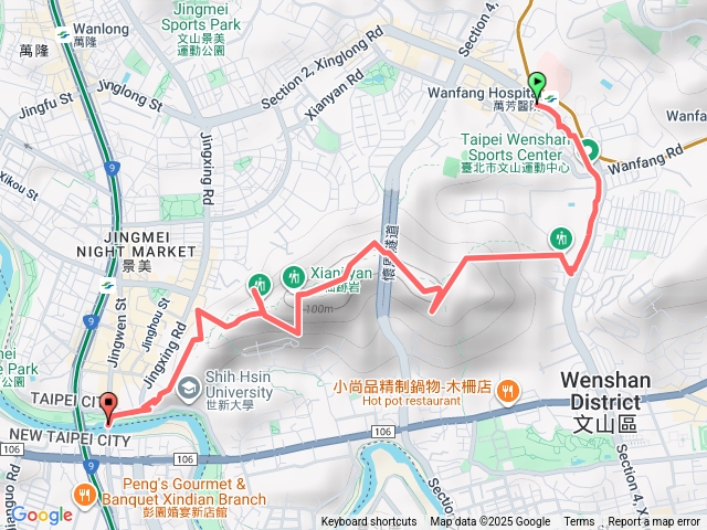 仙跡岩：萬芳醫院到大坪林站