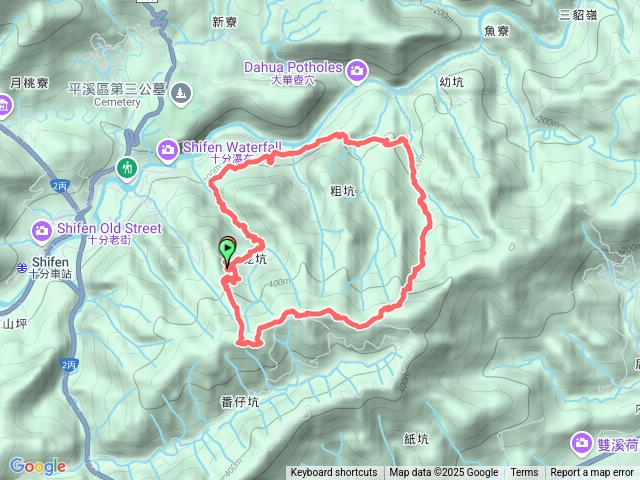 2025-07-05乾坑古道-平湖西步道-幼坑崙-幼坑古道-大華車站-石龜將軍福德祠O型