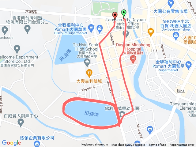 10／26晚華興池慢跑