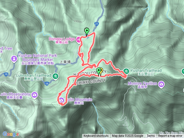 麟趾山、鹿林山