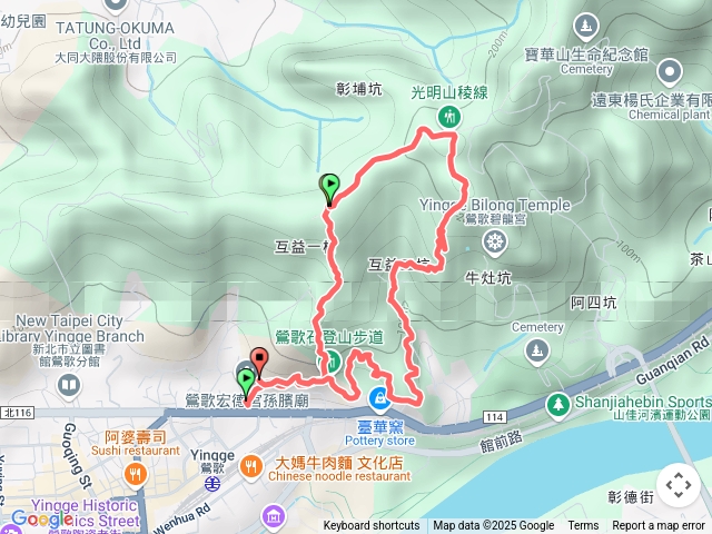 孫龍步道-鶯歌石-牛灶坑山O型