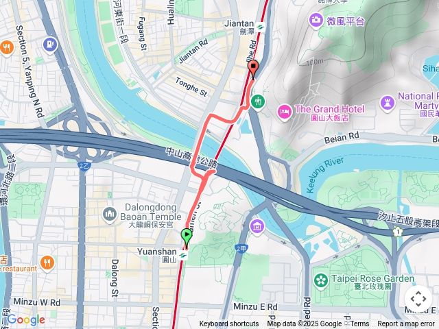 2025.06.14－圓山捷運站~劍潭山親山步道