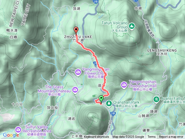 陽明山公車總站，遊客中心，竹子湖派出所，湖田橋