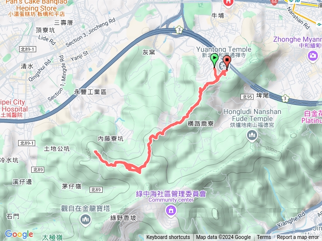 中和圓通寺至清水大尖山