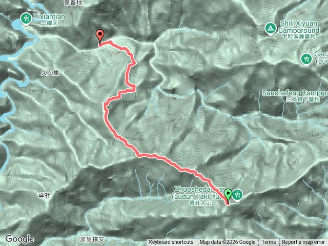 【干卓萬下武界】D3 卓社大山後營地-卓社山-武界林道預覽圖