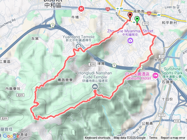 新北中和 圓通寺烘爐地登山步道；台灣小百岳：南勢角山
