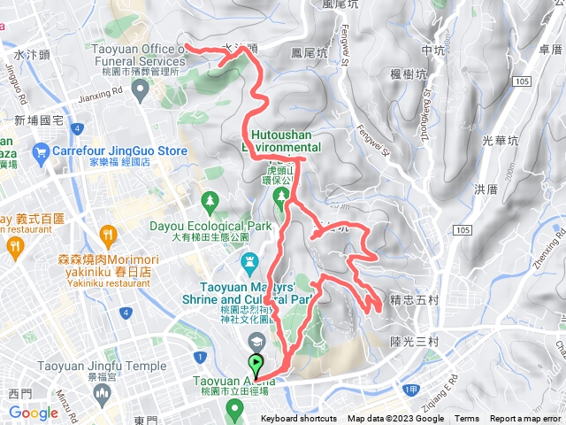 桃園虎頭山群峰