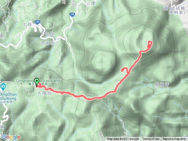 磺嘴山擎天崗山翠翠谷健行