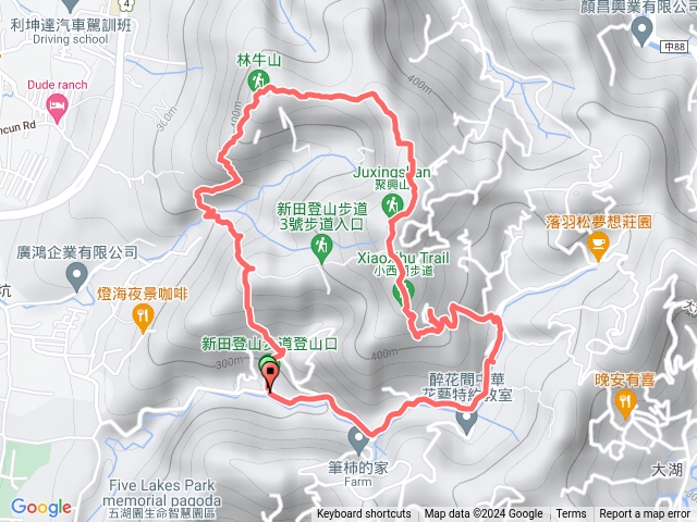 新田登山步道（林牛山.聚興山O遶）