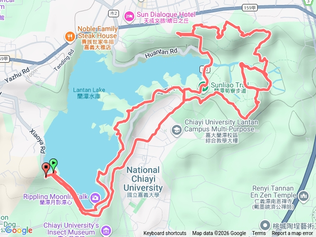 蘭潭後山步道五基點預覽圖