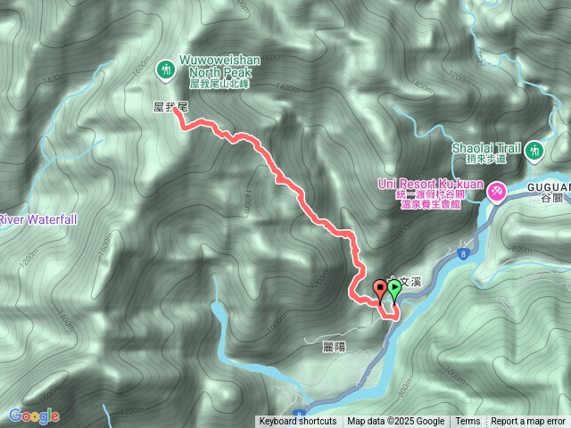 屋我尾山｜麗陽線進出預覽圖