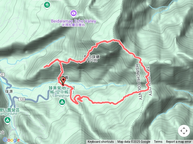 八五山煤源社區-內鳥嘴西南峰-內鳥嘴山-獵徑-鳥嘴下山-八五山煤源社區預覽圖