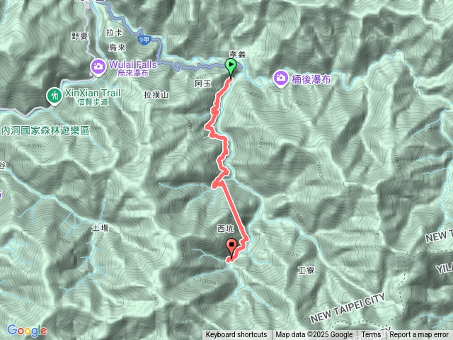 西坑林道-獅坑橋露營-單程預覽圖