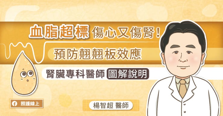 【健康】血脂超標,傷心又傷腎!預防翹翹板效應,腎臟專科醫師圖解說明