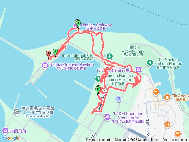 2026.3.22.新竹市南寮漁港.魚鱗天梯往返3.91公里健行