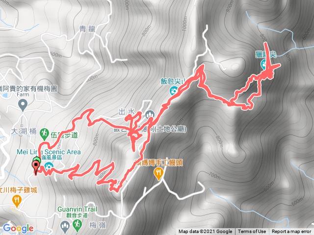 梅峰.伍龍.獵鷹尖.一線天o型