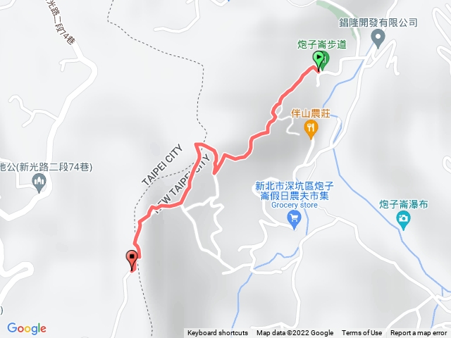 炮子崙越嶺親山步道