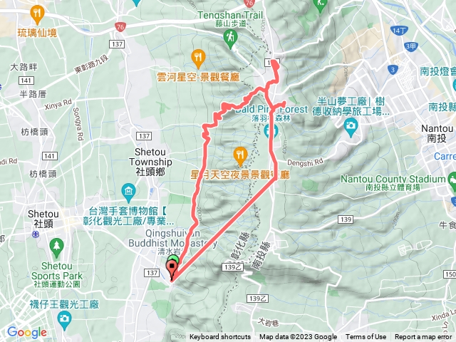 長青自行車道上微熱山丘