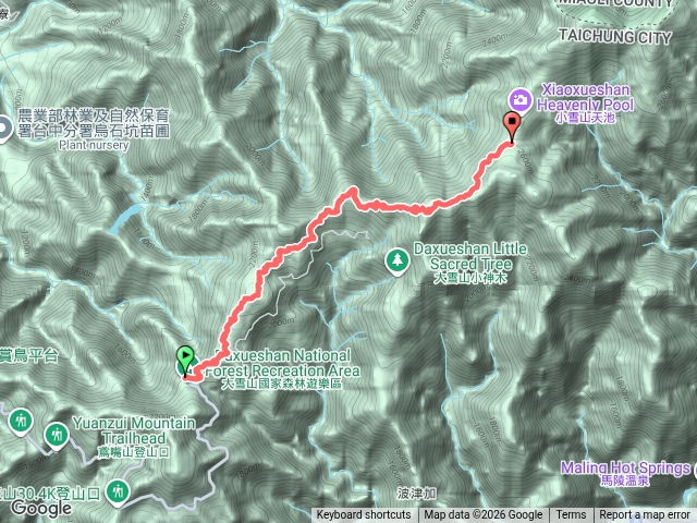 船型山鞍馬山小雪山段國家步道預覽圖