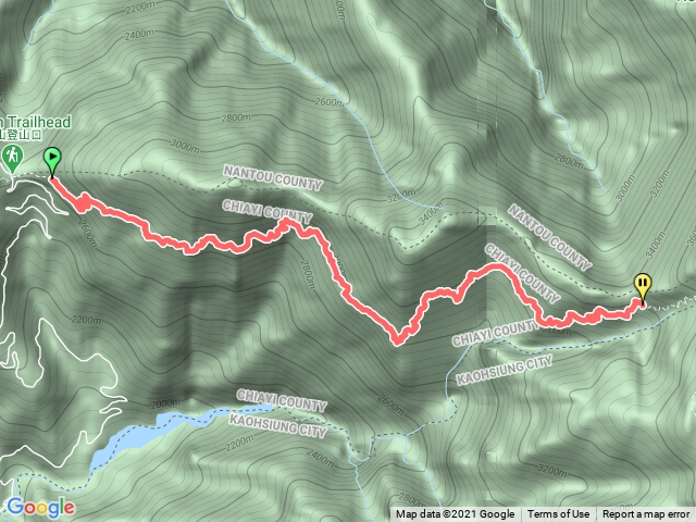 玉山塔塔加登山口～排雲山莊