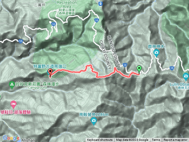 兒玉山東水山下特富野南端