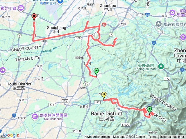 台南白河白鷺山+仙草埔山+十九樣山+江竹腳